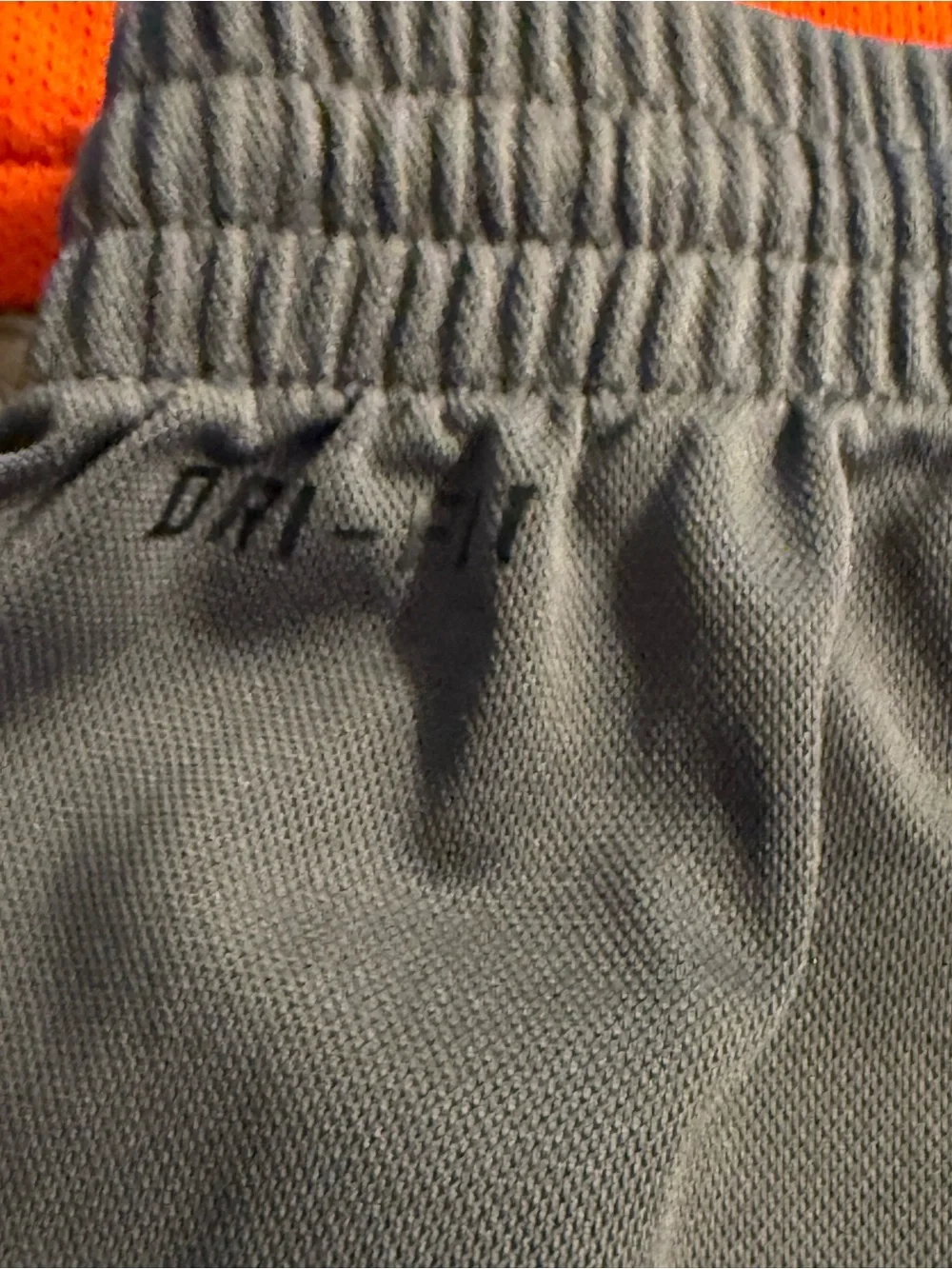 NIKE Dri-Fit Youth Athletic Outfit Orange Gray Long Sleeve Shirt & SB Shorts